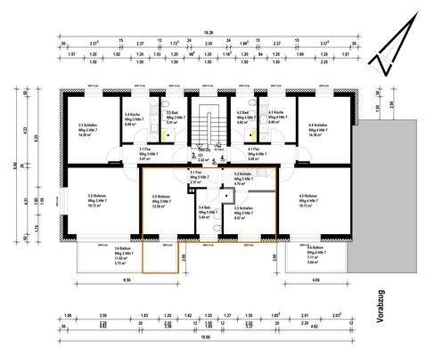 OG Apartment Grundriss