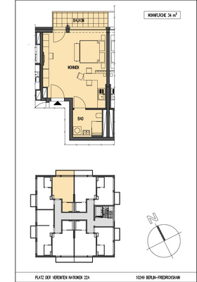 Grundriss-Skizze WE32