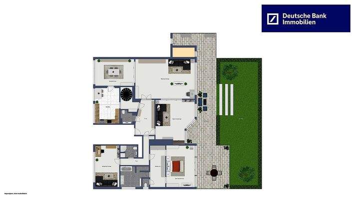 Grundriss Erdgeschoss Garten