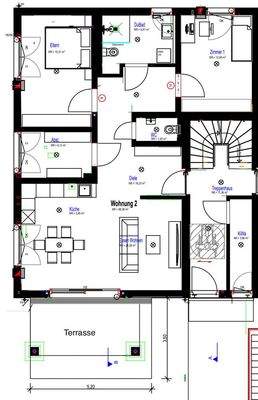 Grundriss WG 2 Nussdorf
