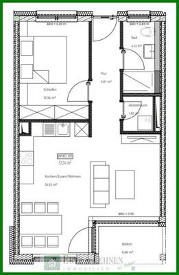 Grundriss Wohnung 5