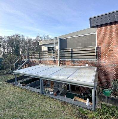 Souterrain - geöffnete Überdachung