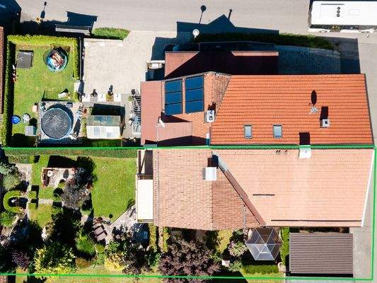 Grundstücksgröße von oben