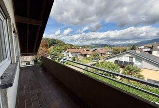 Balkonaussicht auf Wohngegend