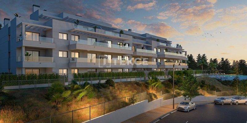 Sea-View Apartments in a Gated Complex in Mijas