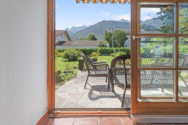 Aussicht auf Terrasse 