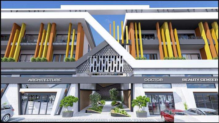 Commercial Properties in a Business Center in Alanya Antalya