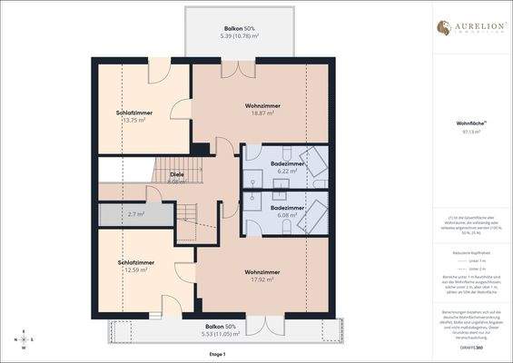 Grundriss Obergeschoss