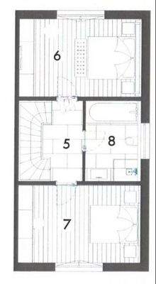 Grundriss Eckhaus rechts DG