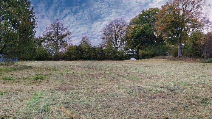 Grundstück von Süd nach Nord