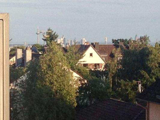 Blick auf die Frankfurter Skyline