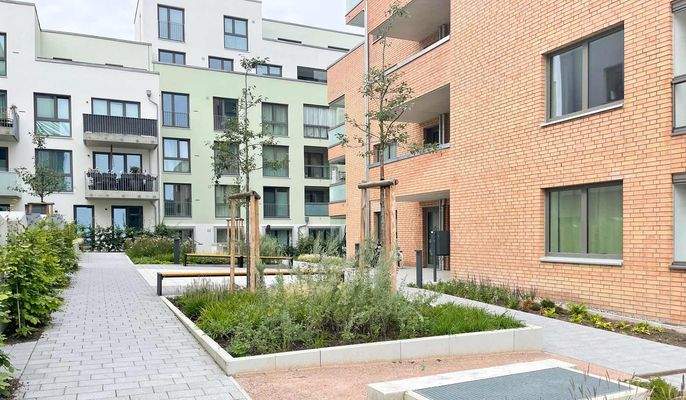 Blick in das neue Wohnquartier