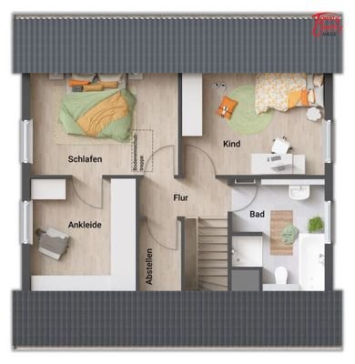 Grundriss OG Ankleide