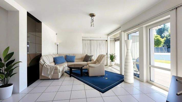 Wohnzimmer Blick Küche