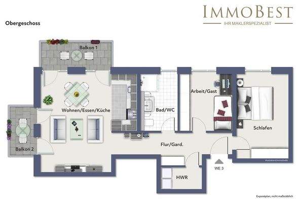 Grundriss Obergeschoss