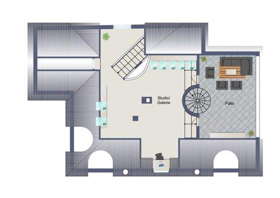 4. Obergeschoss - Studio/Galerie