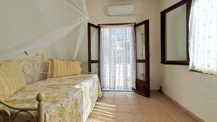 Kreta, Vamos: Einstöckige Villa mit zwei Schlafzimmern, Gemeinschaftspool und privatem Garten