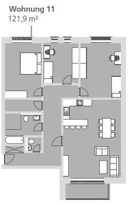 Grundriss WE 11