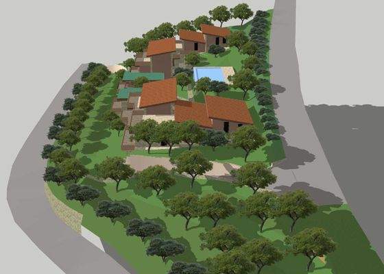 Entwurf für ein Hotelprojekt