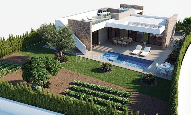 Villas with Private Pool in Hacienda del Alamo Golf & Resort in Murcia