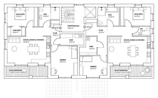 Obergeschoss Sülzbogen
