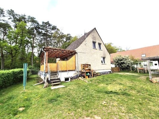Haus-Terrassenansicht