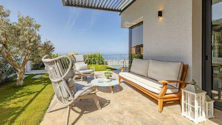 Panoramic Sea View Detached Villas with Pool in Bodrum