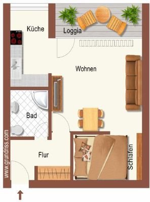 Grundrissplan