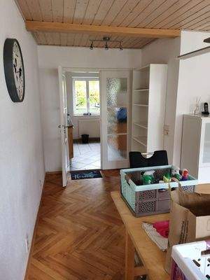 vom Wohnzimmer auf die Küche