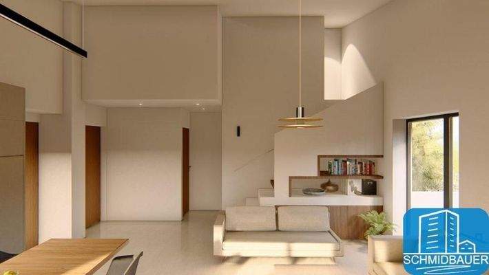 NEUBAU: Kurz vor Baubeginn eine Drei-Zimmer-Wohnung in einem kleinen Komplex in der Stadt mit atemberaubender Aussicht