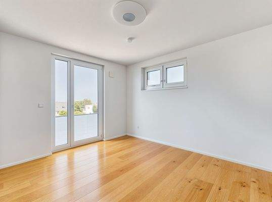 Schlafzimmer - Schlafzimmer, Leer (unmöbliert) - (KI generiert)