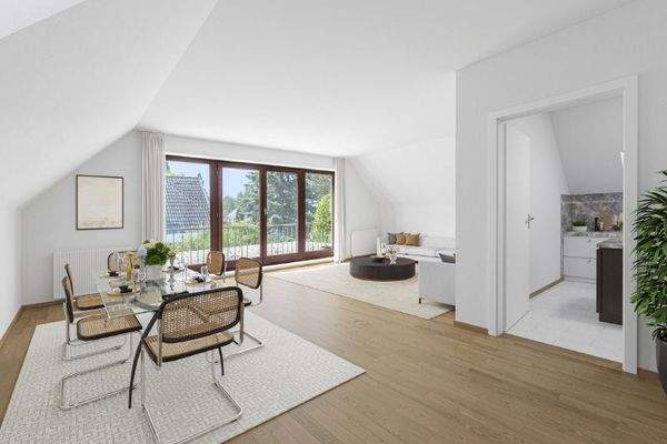 Wohnbeispiel Wohnbereich mit Küche OG