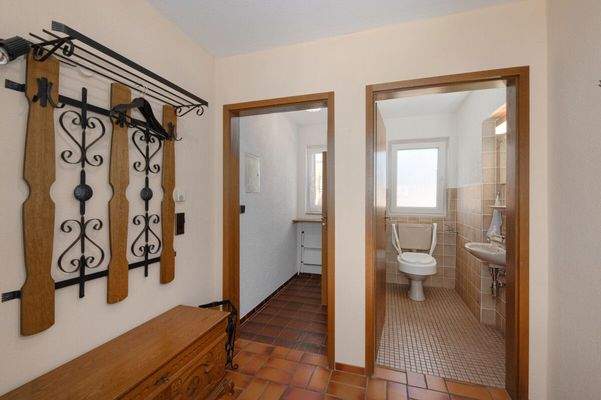 Separates WC und Abstellraum