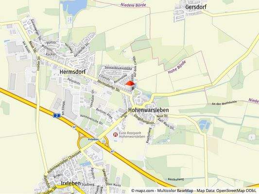 Geolyzer Kartenausschnitt