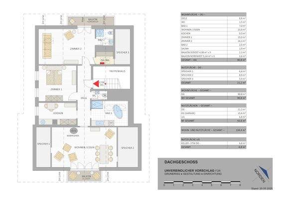 Grundriss - DACHGESCHOSS -