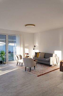 Wohnzimmer mit Terrassenzugang