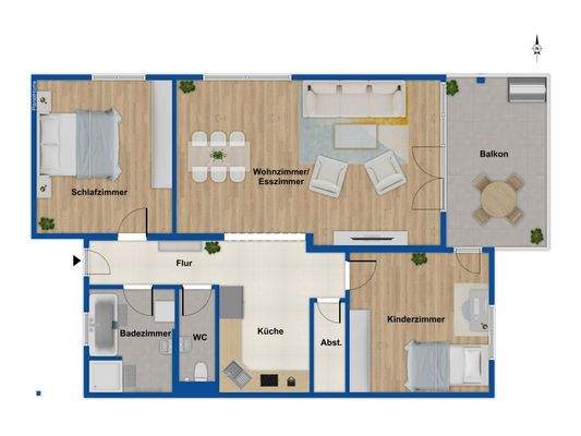 Grundriss 1. Obergeschoss