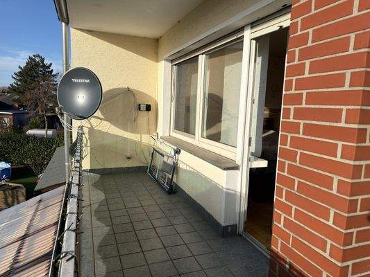 Balkon direkt am Schlafzimmer