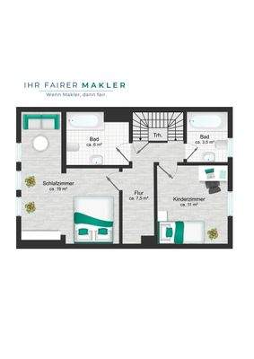 Grundriss Obergeschoss