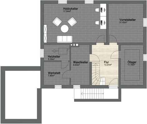 Grundriss Kellergeschoss