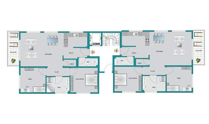 Grundriss Obergeschoss