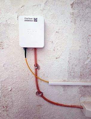 Glasfaser liegt auch