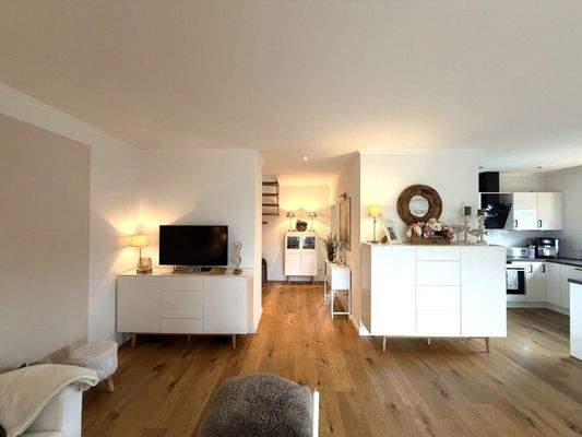 Blick aus dem Wohnzimmer