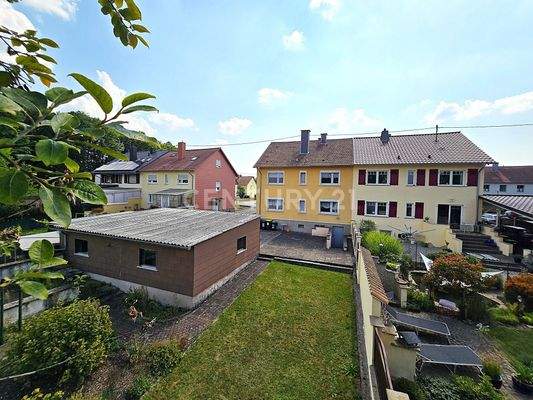 Rückansicht des Hauses 