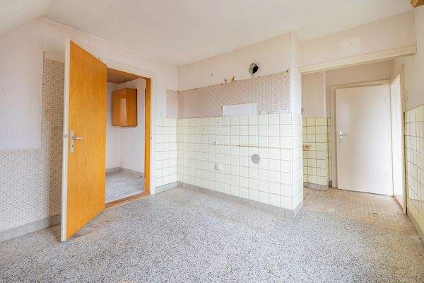 Küche im Dachgeschoss