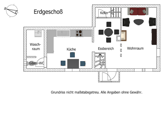 Grundriss Erdgeschoß
