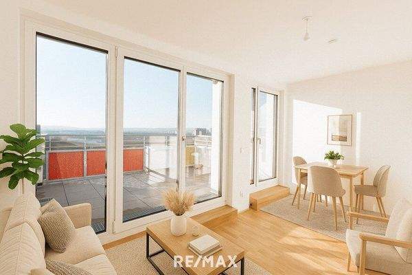 Livingroom mit Zugang zur Terrasse, Virtuelles Sta