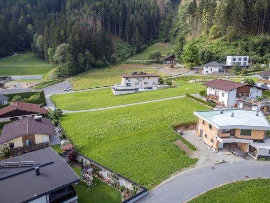 Ansicht von oben mit Blick nach Süden