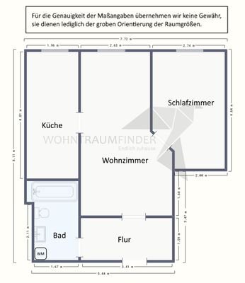 Grundriss Ahornstraße 39 - 3.OG Mi-re, WE15