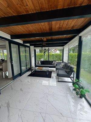 Wintergarten mit Fußbodenheizung